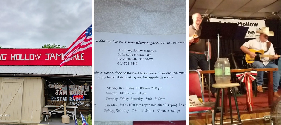 Long Hollow Jamboree Menu